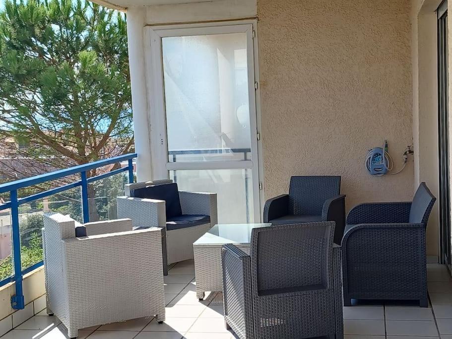 Plain-Pied, Terrasse, Piscine, Pleine Vue Mer, Plage A 6' A Pied, Parking, Wifi Fleury  Exterior foto