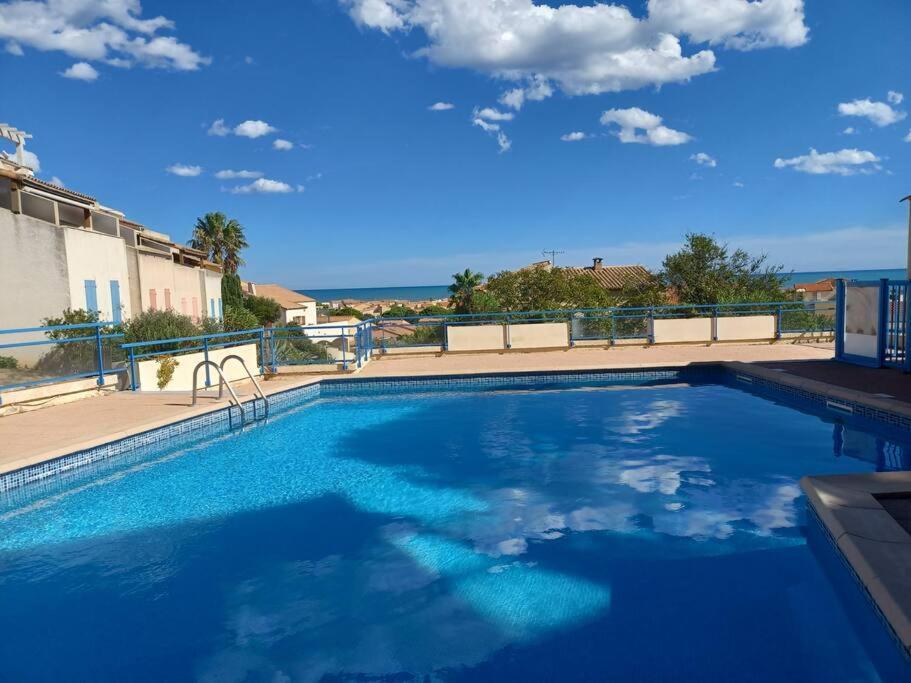 Plain-Pied, Terrasse, Piscine, Pleine Vue Mer, Plage A 6' A Pied, Parking, Wifi Fleury  Exterior foto