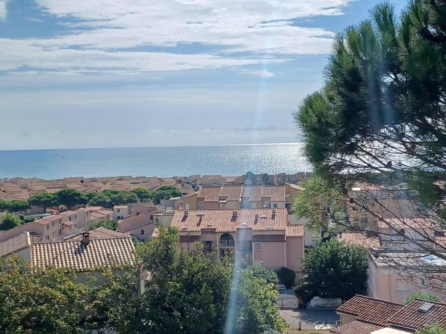 Plain-Pied, Terrasse, Piscine, Pleine Vue Mer, Plage A 6' A Pied, Parking, Wifi Fleury  Exterior foto