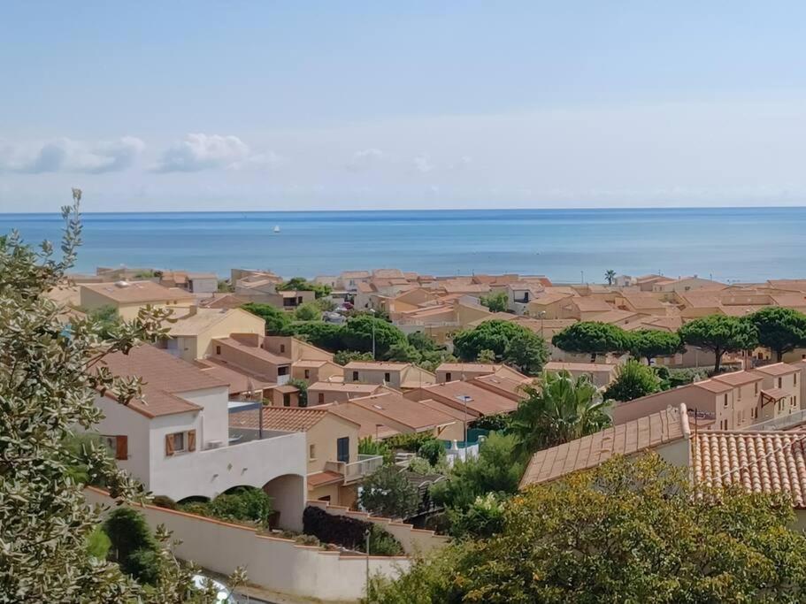 Plain-Pied, Terrasse, Piscine, Pleine Vue Mer, Plage A 6' A Pied, Parking, Wifi Fleury  Exterior foto